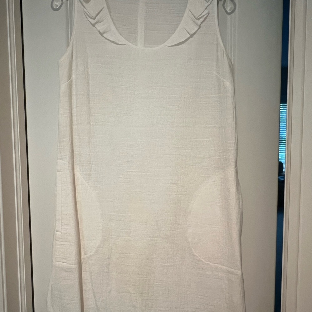 White Sleeveless Dress LILLA P